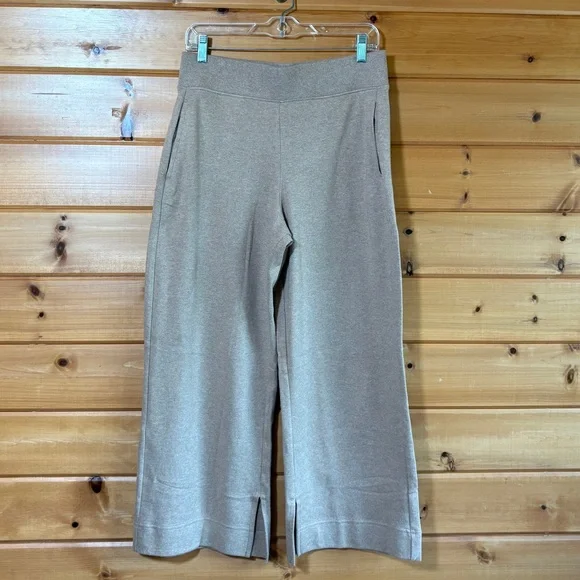 NWT Pact Wide Leg Sweatpants Capris - Picture 1 of 10